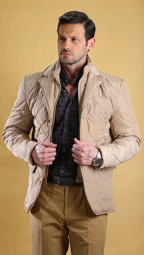 کاپشن مردانه 80077 برندس Brands