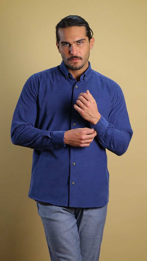 پیراهن مردانه مخمل 60414 برندس Brands