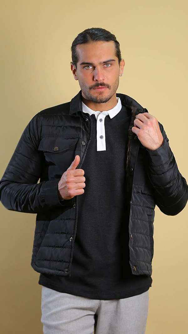 کاپشن مردانه 80055 برندس Brands