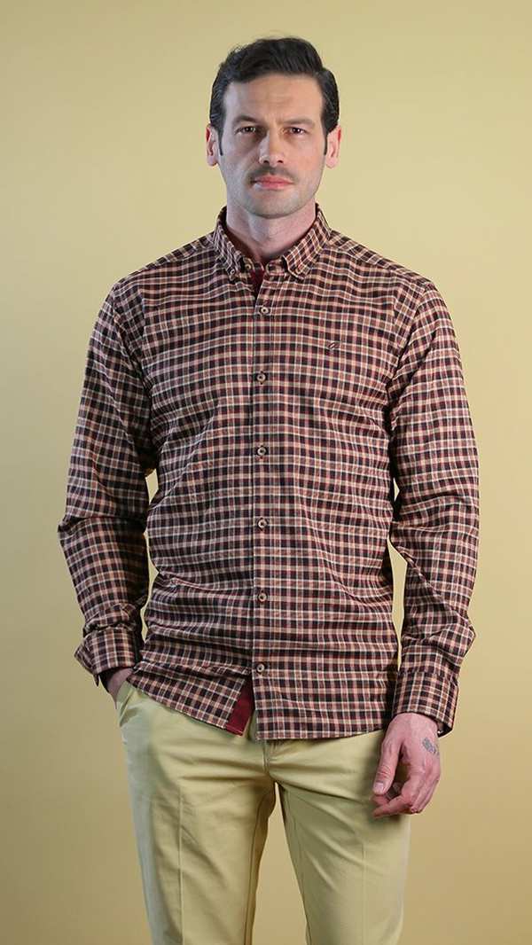 پیراهن مردانه 60104 برندس Brands