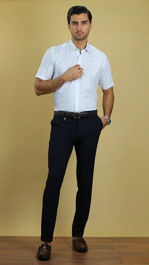 پیراهن آستین کوتاه مردانه 60437 برندس Brands