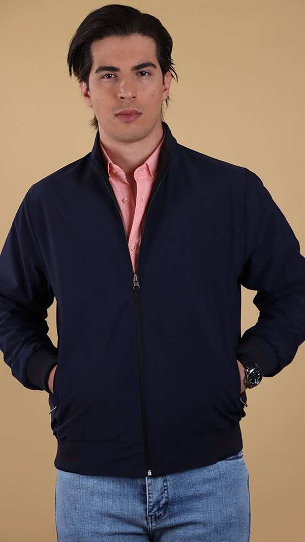 کاپشن دو رو مردانه 801C01 برندس Brands