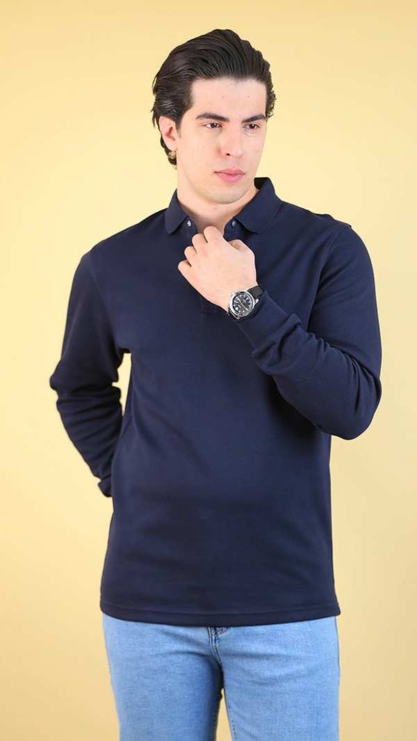 پولوشرت زمستانه مردانه 70092 برندس Brands