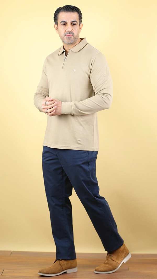 پولوشرت زمستانه مردانه 70093 برندس Brands