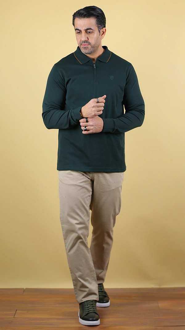 پولوشرت زمستانه مردانه 70093 برندس Brands