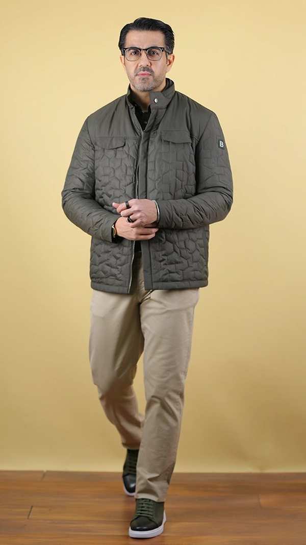 کاپشن مردانه 70045 برندس Brands