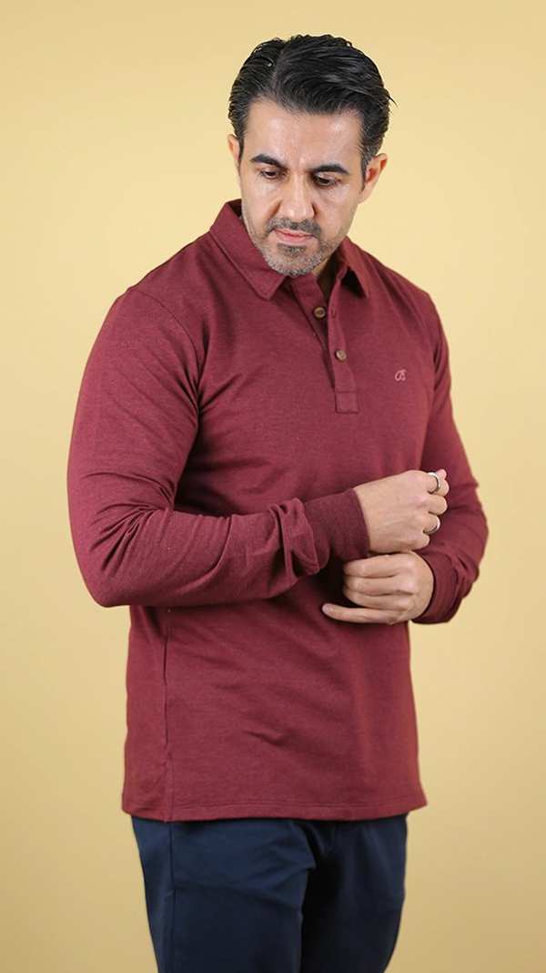 پولوشرت زمستانه مردانه 70090 برندس Brands