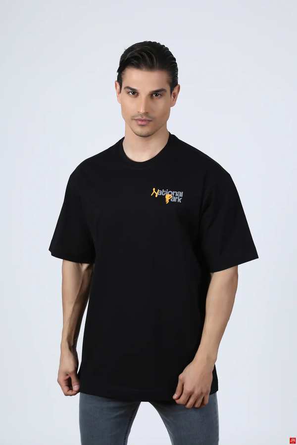 تی شرت مردانه یقه گرد مشکی جی پی ای JPA کد 02321