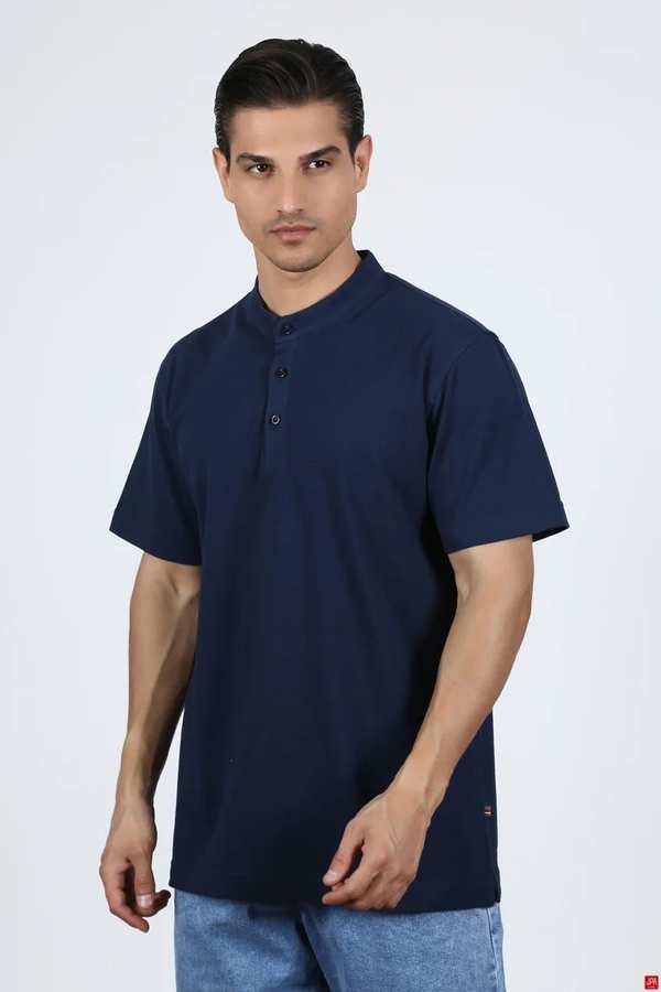 تی شرت مردانه سرمه ای جی پی ای JPA کد 02314