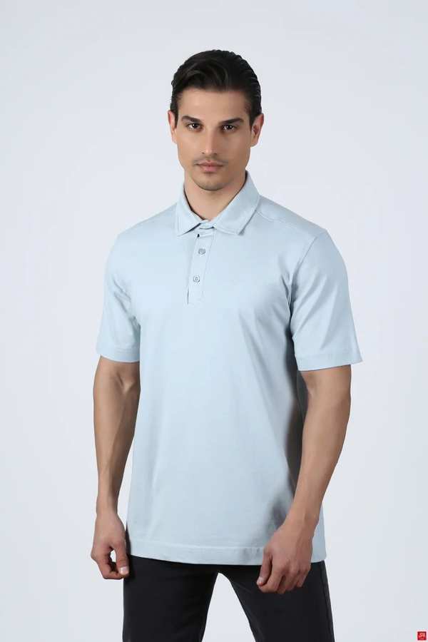 پولوشرت مردانه آبی روشن جی پی ای JPA کد 02368