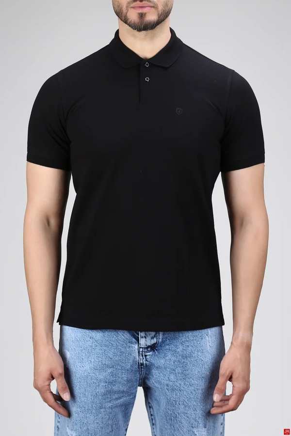 پولوشرت مردانه مشکی جی پی ای JPA کد 02401