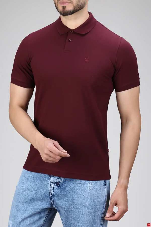 پولوشرت مردانه بنفش جی پی ای JPA کد 02401