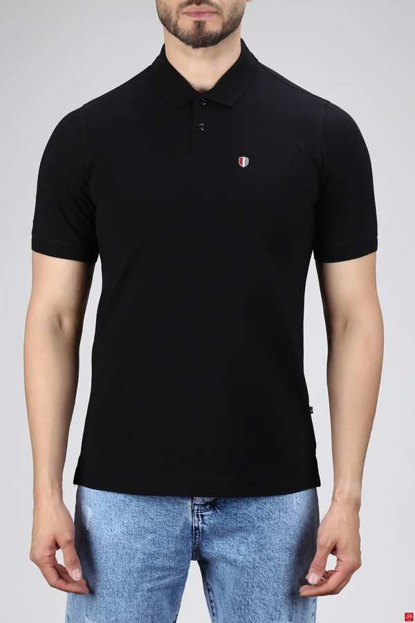 پولوشرت مردانه مشکی جی پی ای JPA کد 02421