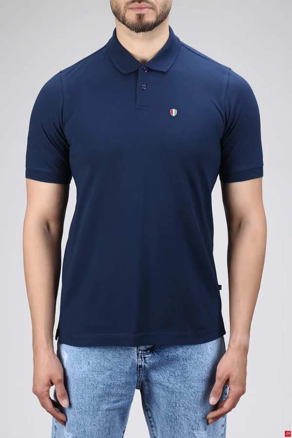 پولوشرت مردانه سرمه ای جی پی ای JPA کد 02421