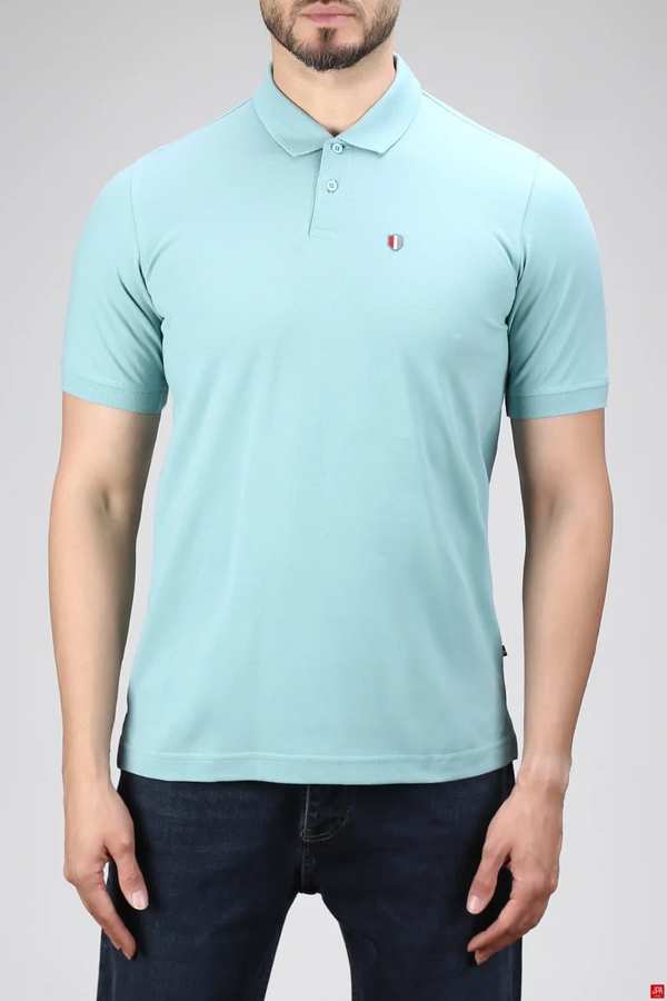 پولوشرت مردانه سبز آبی جی پی ای JPA کد 02421