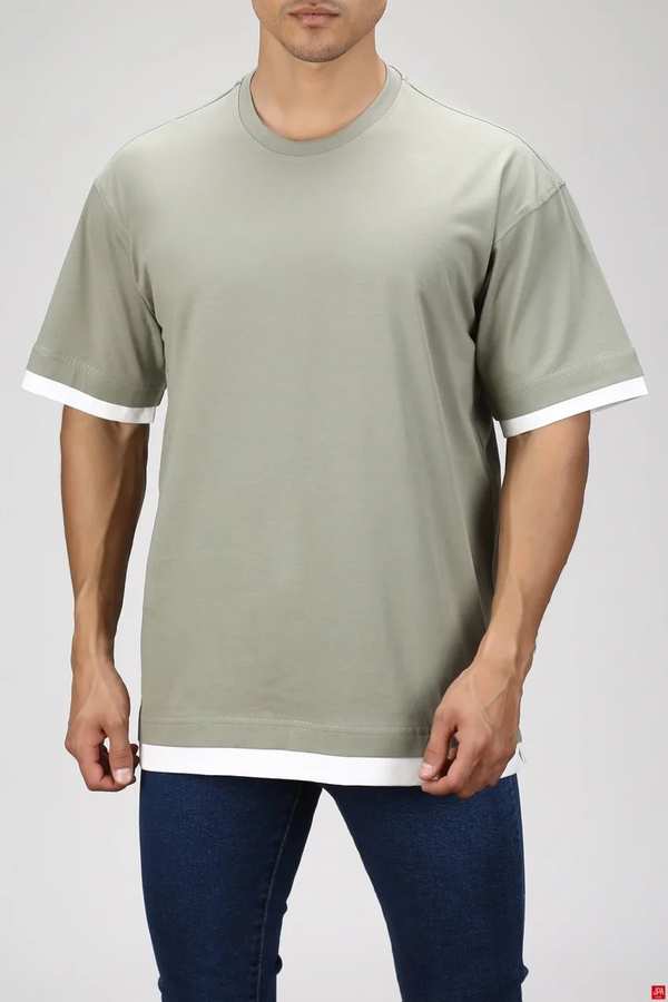 تی شرت مردانه سبز روشن جی پی ای JPA کد 02480
