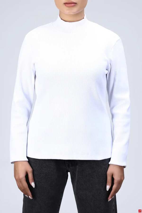 بلوز زنانه یقه اسکی اسلیم شیری جی پی ای JPA کد 02468