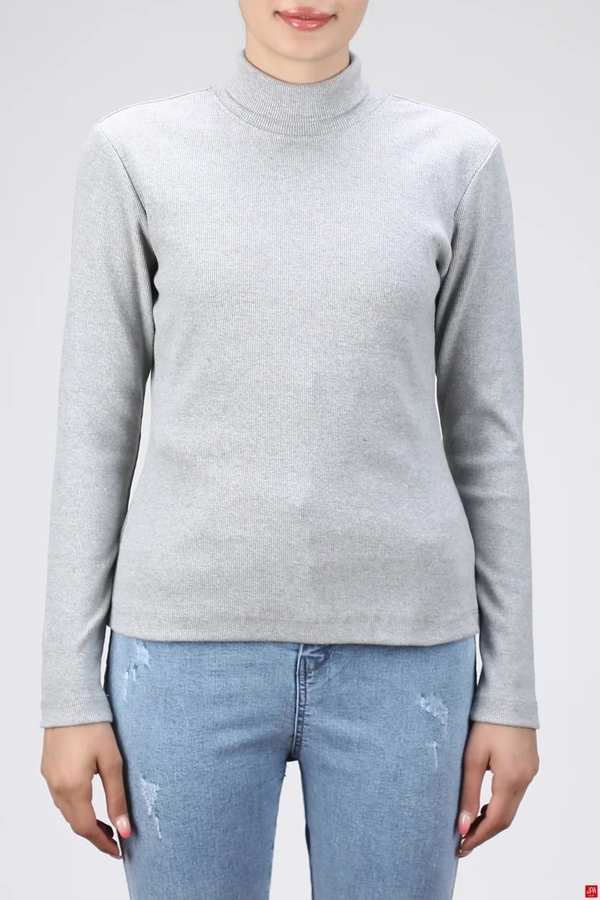 بلوز زنانه ملانژ روشن جی پی ای JPA کد 02469