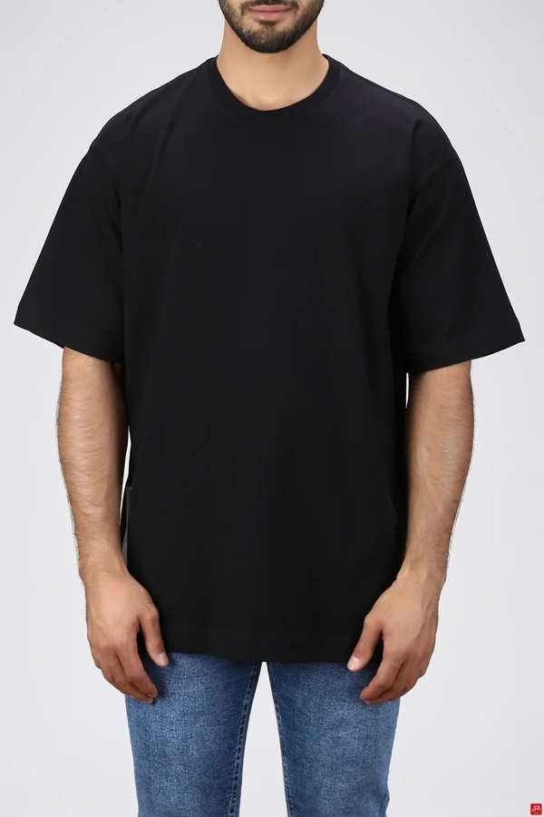 تی شرت مردانه مشکی جی پی ای JPA کد 02483