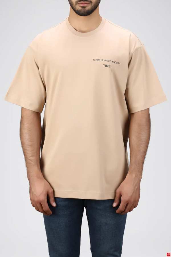 تی شرت مردانه کرم تیره جی پی ای JPA کد 02484