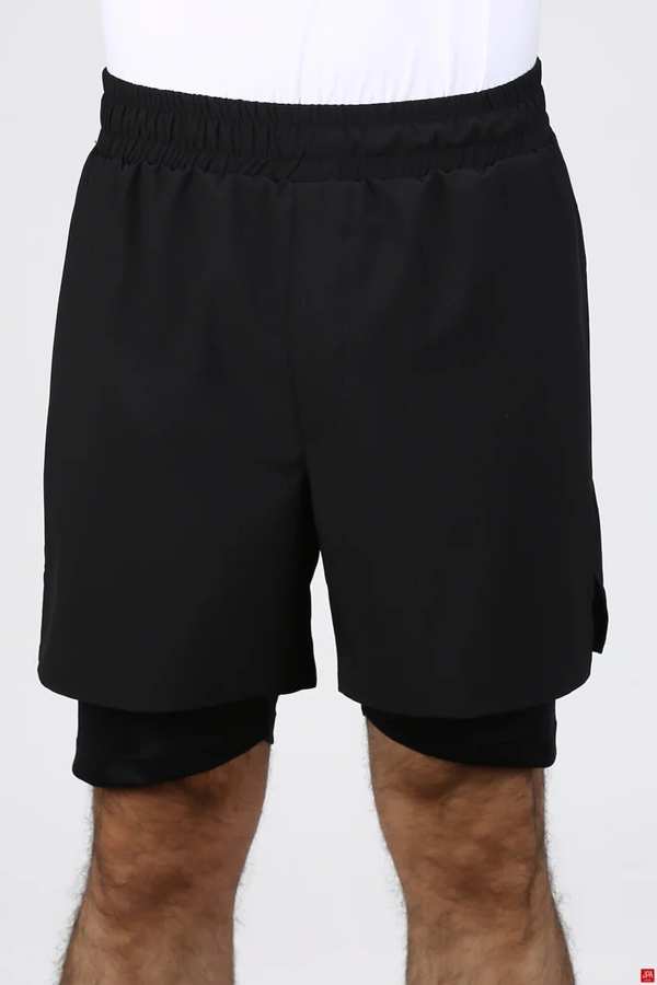 شلوارک مردانه دمپا چاکدار مشکی جی پی ای JPA کد 02462