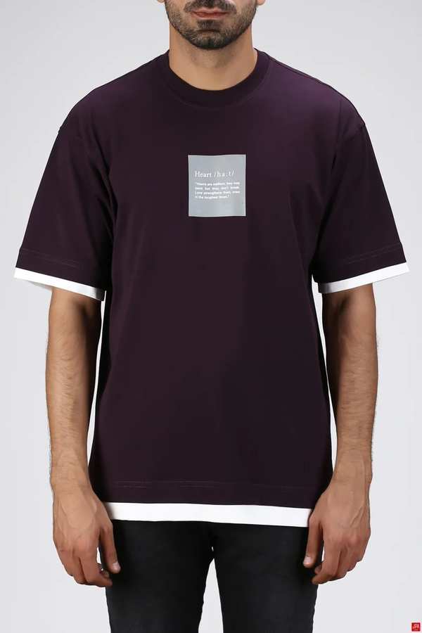 تی شرت مردانه بنفش جی پی ای JPA کد 03044