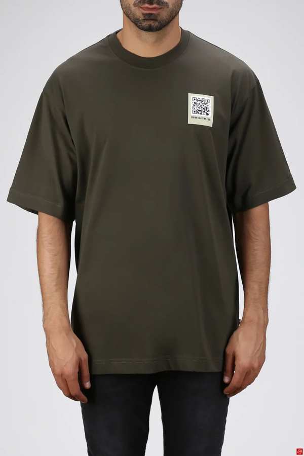 تی شرت مردانه سبز تیره جی پی ای JPA کد 03050