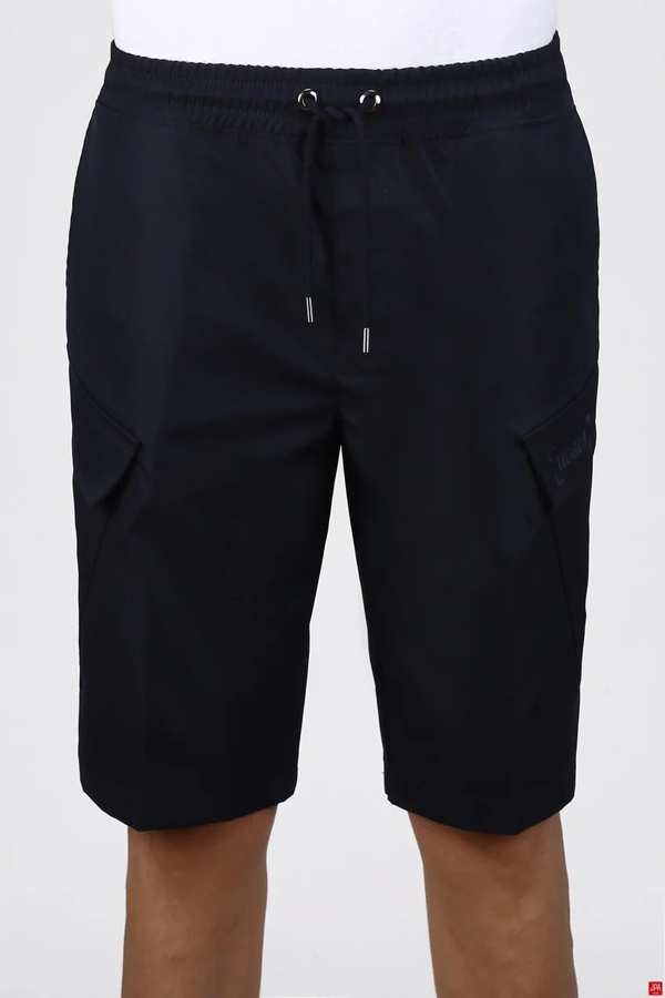 شلوارک کتان مردانه کارگو سرمه ای جی پی ای JPA کد 03029