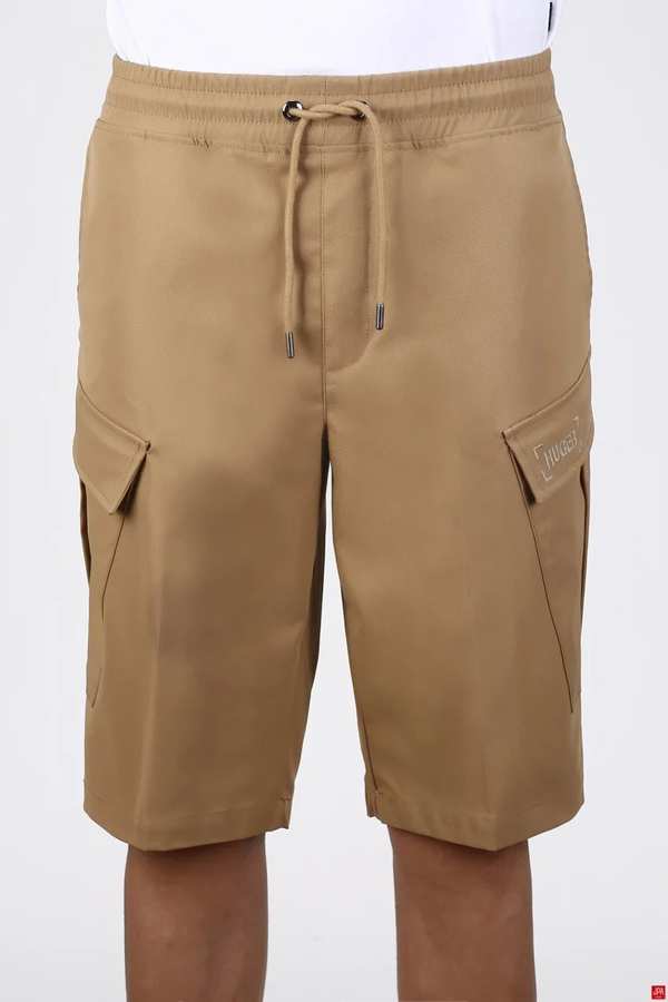 شلوارک کتان مردانه کارگو نسکافه ای جی پی ای JPA کد 03029