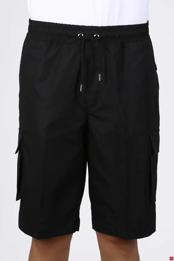 شلوارک کتان مردانه کارگو مشکی جی پی ای JPA کد 03009