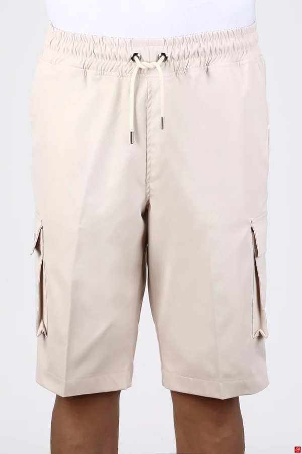 شلوارک کتان مردانه کارگو استخوانی جی پی ای JPA کد 03009