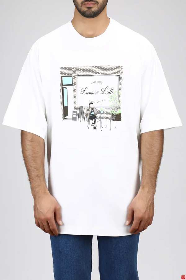 تی شرت مردانه شیری جی پی ای JPA کد 03053