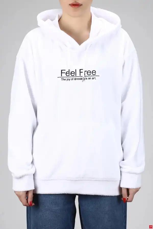 هودی زنانه سفید جی پی ای JPA کد 02472