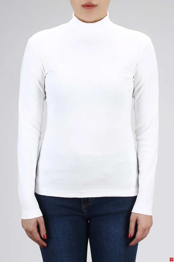 بلوز زنانه یقه اسکی اسلیم شیری جی پی ای JPA کد 03064