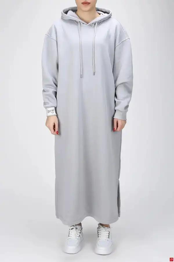 هودی زنانه دورس کلاهدار طوسی روشن جی پی ای JPA کد 03128