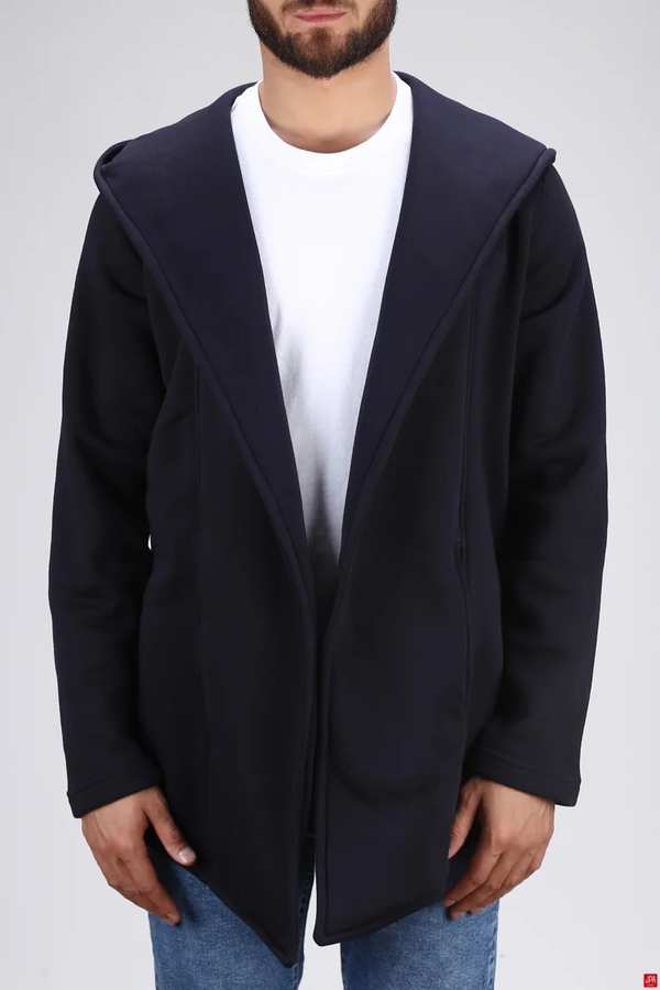 سویشرت مردانه کلاهدار سرمه ای جی پی ای JPA کد 03125