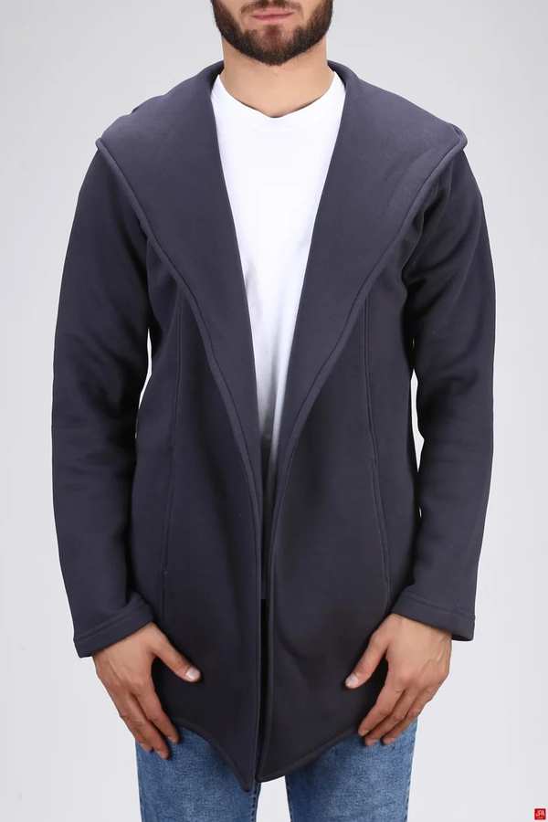 سویشرت مردانه کلاهدار زغالی جی پی ای JPA کد 03125