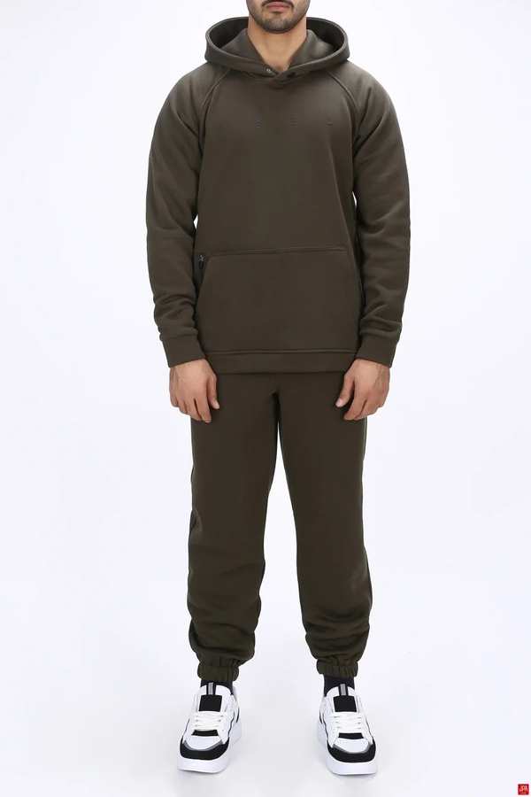 ست هودی و شلوار مردانه دورس سبز تیره جی پی ای JPA کد 03106