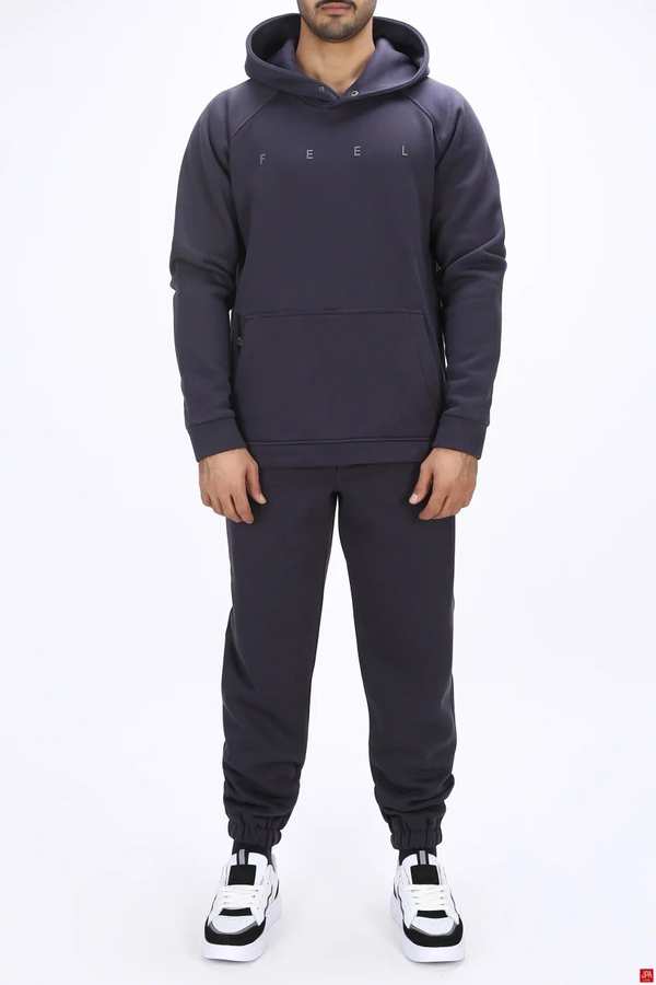 ست هودی و شلوار مردانه دورس زغالی جی پی ای JPA کد 03106