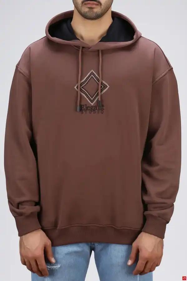 هودی مردانه دورس قهوه ای جی پی ای JPA کد 03122