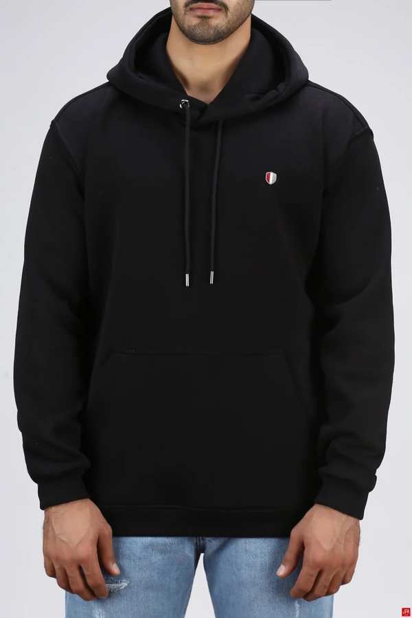 هودی مردانه دورس کلاهدار مشکی جی پی ای JPA کد 03142