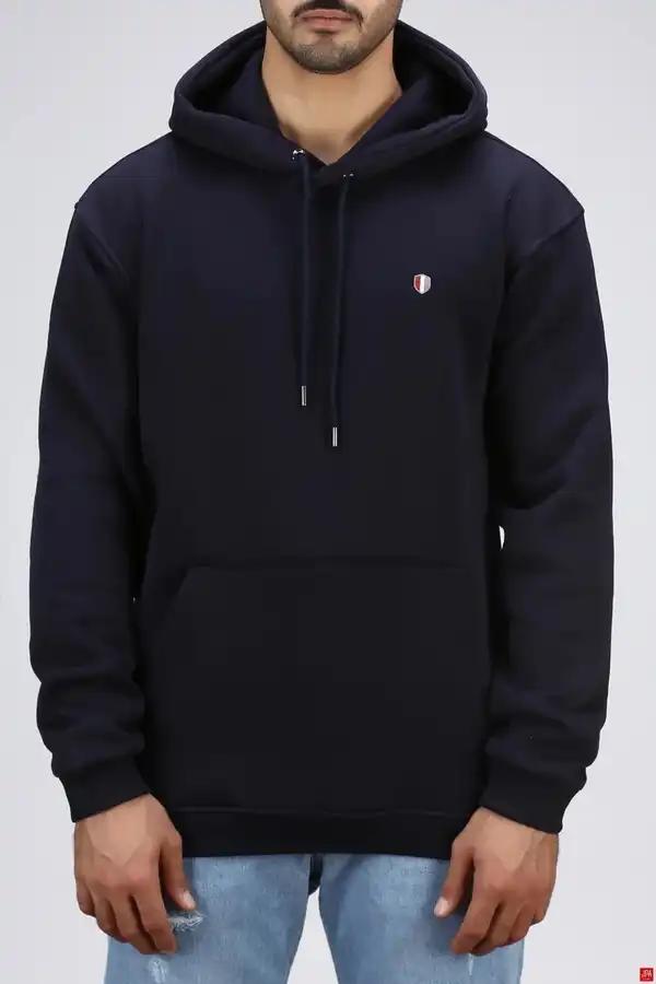 هودی مردانه دورس کلاهدار سرمه ای جی پی ای JPA کد 03142