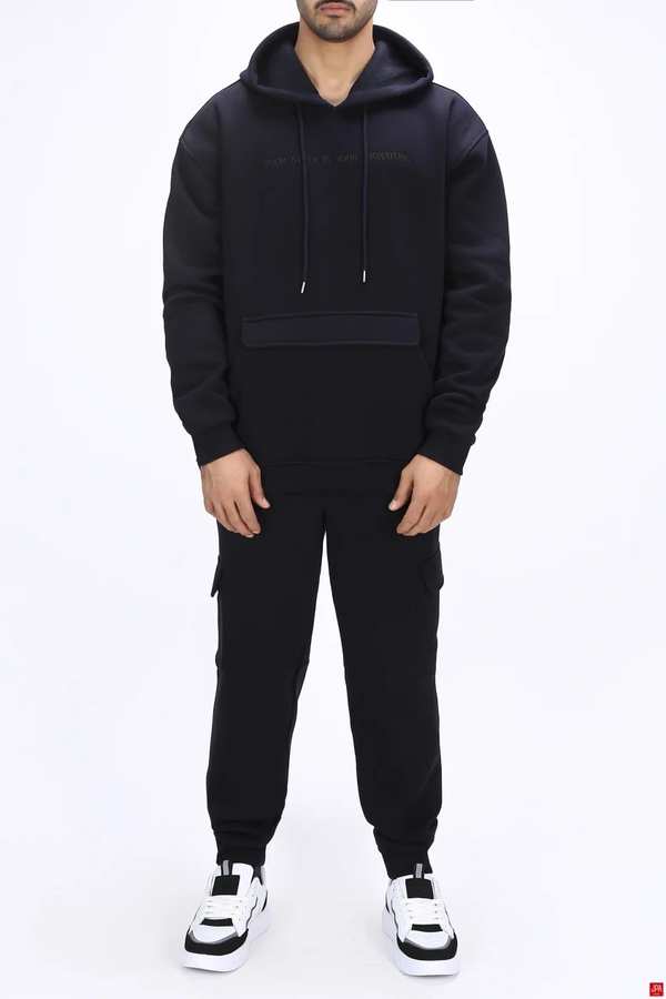 ست هودی و شلوار مردانه دورس سرمه ای جی پی ای JPA کد 03109
