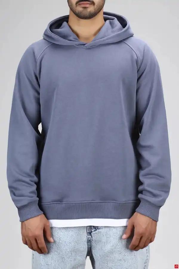 هودی مردانه دورس آبی طوسی جی پی ای JPA کد 03124