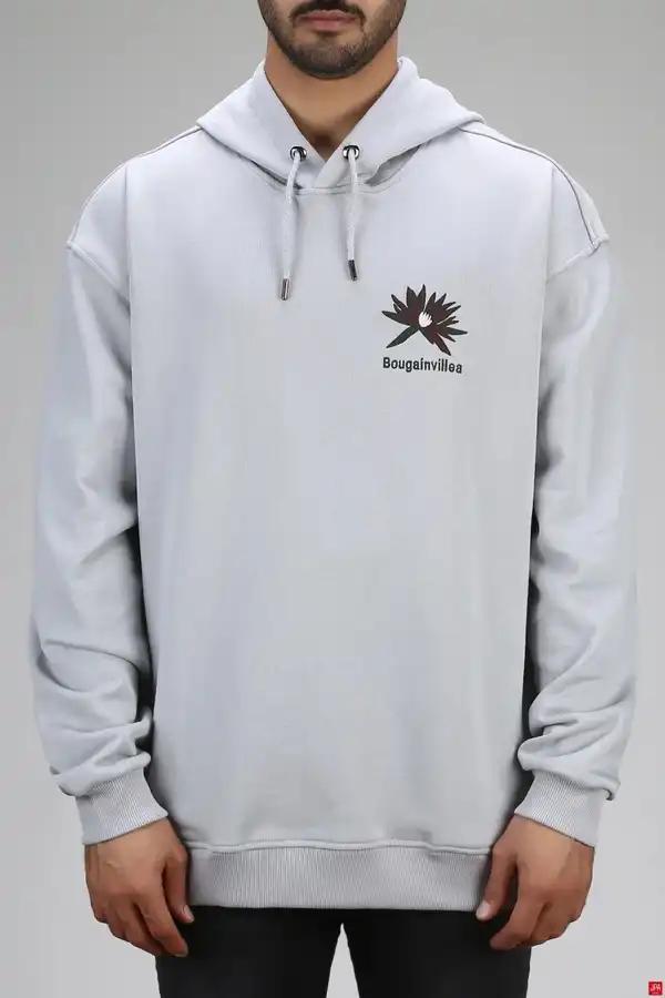 هودی مردانه دورس کلاهدار طوسی روشن جی پی ای JPA کد 03147