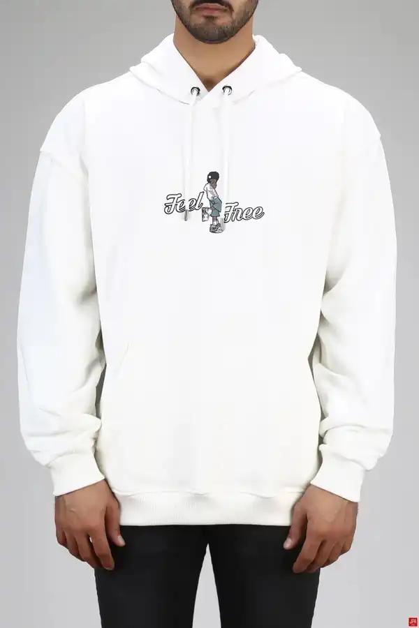 هودی مردانه دورس کلاهدار شیری جی پی ای JPA کد 03149