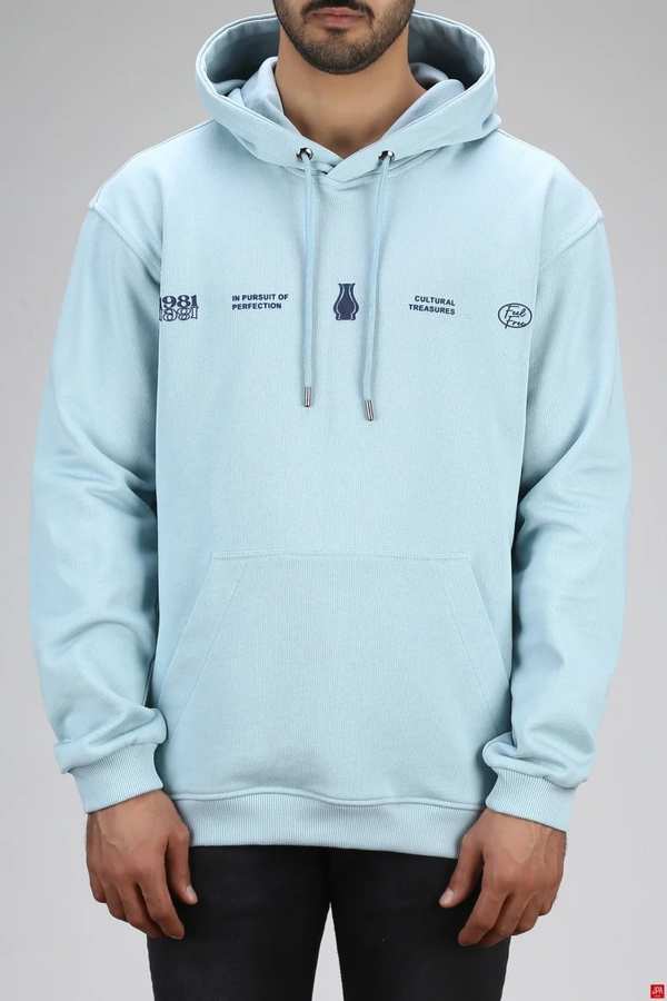 هودی مردانه دورس کلاهدار آبی روشن جی پی ای JPA کد 03151