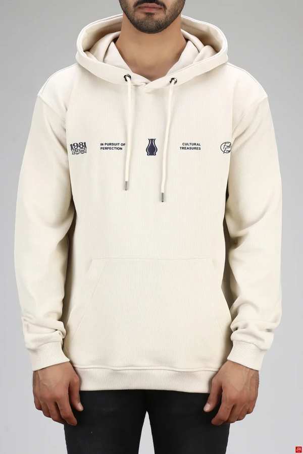 هودی مردانه دورس کلاهدار کرم روشن جی پی ای JPA کد 03151