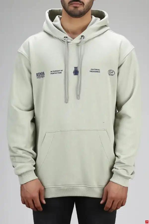 هودی مردانه دورس کلاهدار سبز روشن جی پی ای JPA کد 03151