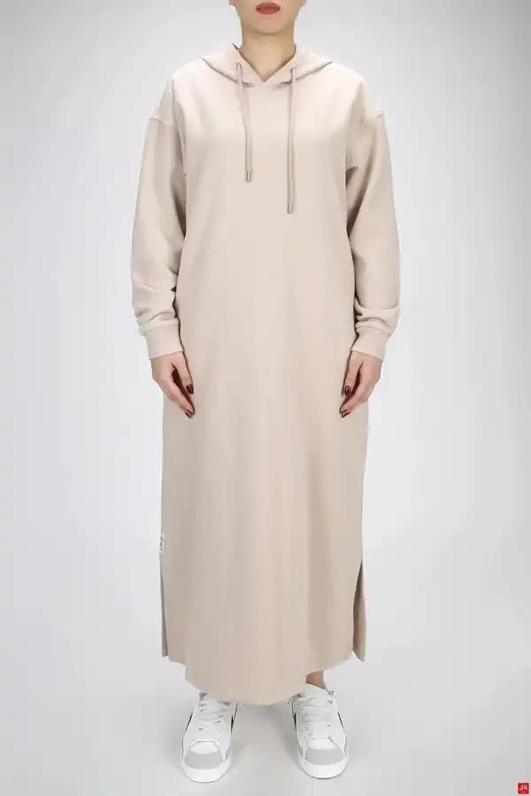 هودی زنانه کلاهدار کرم روشن جی پی ای JPA کد 03214